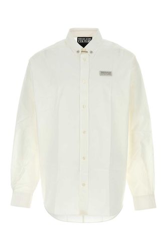 White Poplin Shirt - Versace Jeans Couture - Modalova