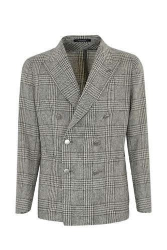 Prince Of Wales Wool Jacket - Tagliatore - Modalova