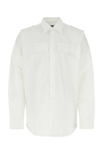 White Poplin Oversize Shirt - Raf Simons - Modalova