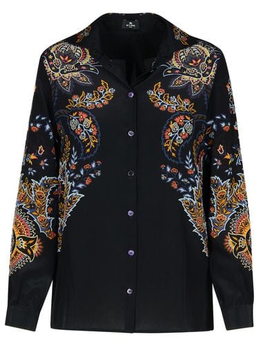 Etro Black Silk Shirt - Etro - Modalova