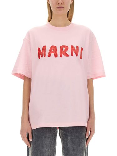 Marni T-shirt With Logo - Marni - Modalova