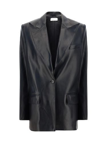 Magda Butrym Leather Blazer Jacket - Magda Butrym - Modalova