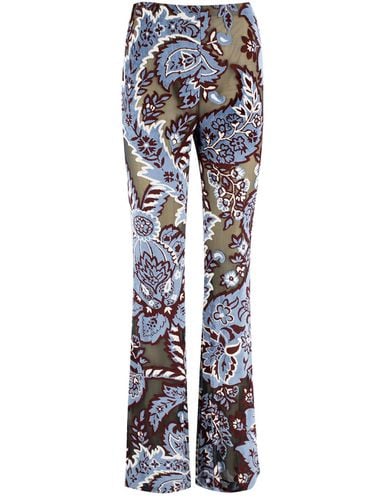 Etro Floral Pattern Trousers - Etro - Modalova