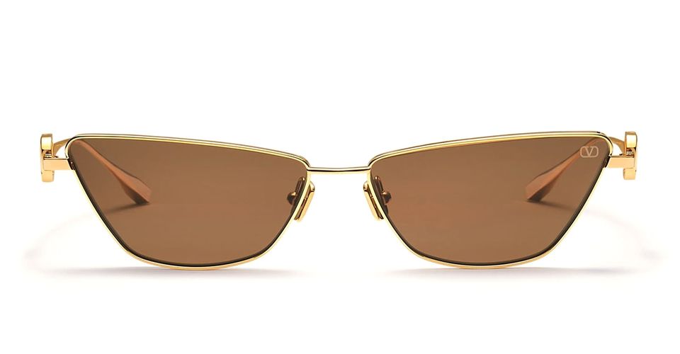 Vlogo Sign - Light Gold Sunglasses - Valentino Eyewear - Modalova