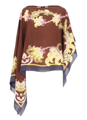 Etro Silk Poncho - Etro - Modalova