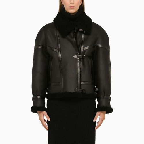 Saint Laurent Black Leather Jacket - Saint Laurent - Modalova