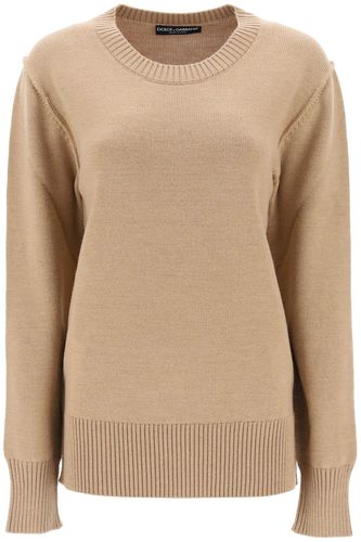 Oversized Wool Sweater - Dolce & Gabbana - Modalova
