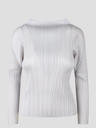 Pleated Long Sleeves Top - Pleats Please Issey Miyake - Modalova