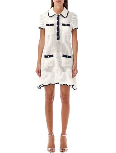 Crochet Polo Mini Dress - self-portrait - Modalova