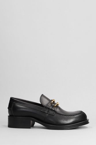 Lanvin Loafers In Black Leather - Lanvin - Modalova