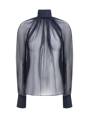 Semi-transparent Silk Blouse - Saint Laurent - Modalova