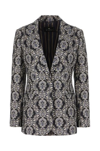 Etro Rear Slit Patterned Blazer - Etro - Modalova