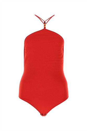 Red Stretch Cashmere Blend Bodysuit - Bottega Veneta - Modalova