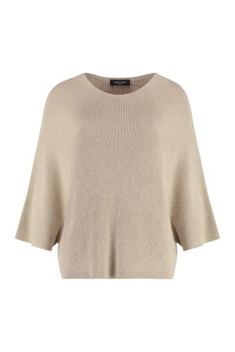 Cotton Blend Crew-neck Sweater - Fabiana Filippi - Modalova