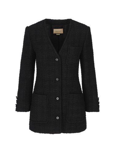 Gucci Single Breasted Tweed Jacket - Gucci - Modalova