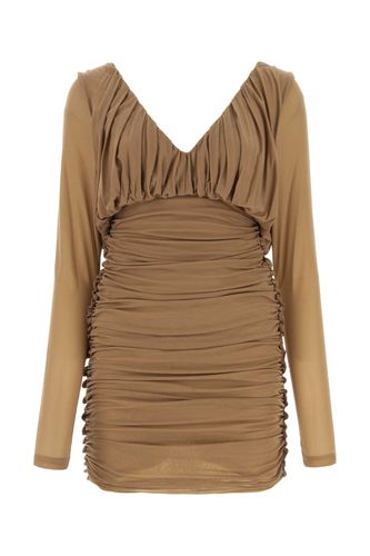 Camel Jersey Mini Dress - Saint Laurent - Modalova