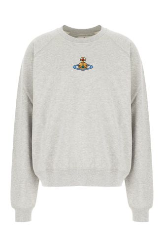 Melange Grey Cotton Oversize Sweatshirt - Vivienne Westwood - Modalova