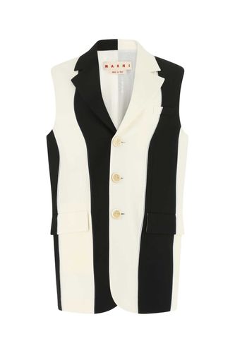 Marni Two-tone Wool Oversize Vest - Marni - Modalova