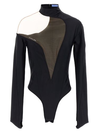 Mugler Transparent Tulle Bodysuit - Mugler - Modalova