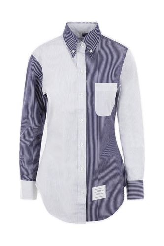 Panelled Striped Button-up Shirt - Thom Browne - Modalova