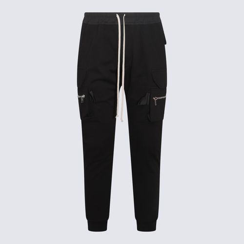 Rick Owens Black Cotton Pants - Rick Owens - Modalova