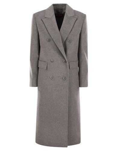 Double-breasted Long-sleeved Coat - Max Mara Studio - Modalova