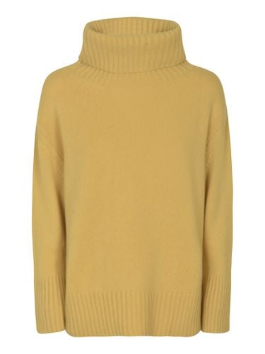 Roll Neck Plain Ribbed Pullover - Oliver Lattughi - Modalova