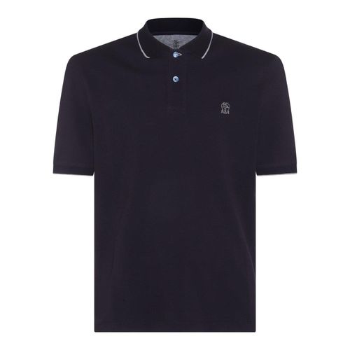 Logo-embroidered Short-sleeved Polo Shirt - Brunello Cucinelli - Modalova