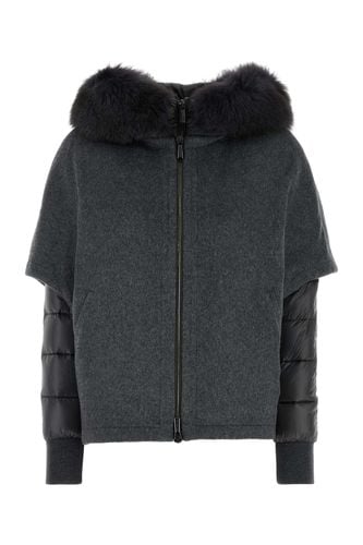 Dark Grey Polyester Pegaso Down Jacket - Moorer - Modalova