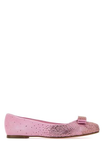 Suede Varina Ballerinas - Ferragamo - Modalova