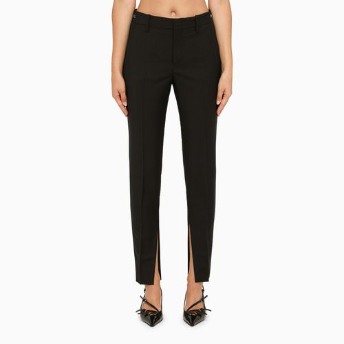 Gucci Regular Black Mohair Trousers - Gucci - Modalova