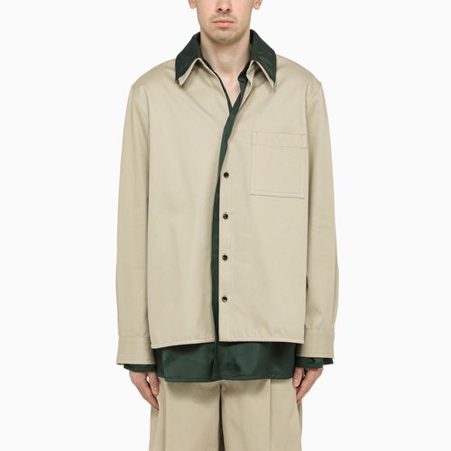 Double Layer Cotton Twill Shirt - Bottega Veneta - Modalova