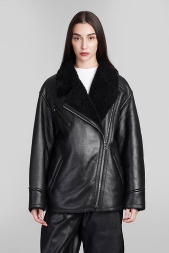 Adelina Leather Jacket In Black Leather - Isabel Marant - Modalova