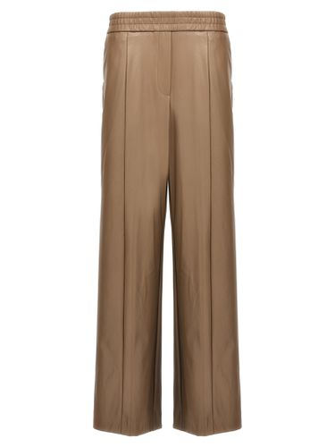 Nude) Faux Leather Trousers - nude - Modalova