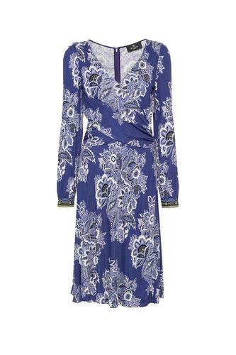 Floral-printed Plunging V-neck Midi Dress - Etro - Modalova