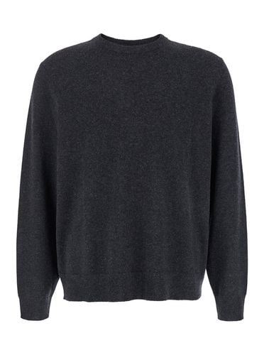 Sweater With Ribbed Trim In Cashmere Man - Theory - Modalova