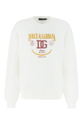 Dg Printed Crewneck Sweatshirt - Dolce & Gabbana - Modalova