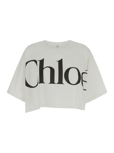 Chloé Logo Cropped Shirt - Chloé - Modalova