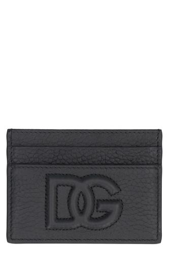 Logo Detail Leather Card Holder - Dolce & Gabbana - Modalova