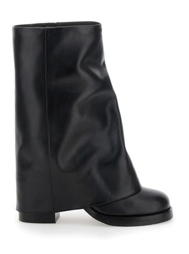 Alexandra Boots With Multilayered-design In Leather Woman - Paris Texas - Modalova