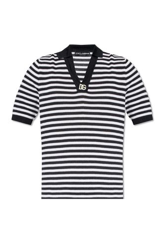 Dolce & Gabbana Striped Polo Shirt - Dolce & Gabbana - Modalova