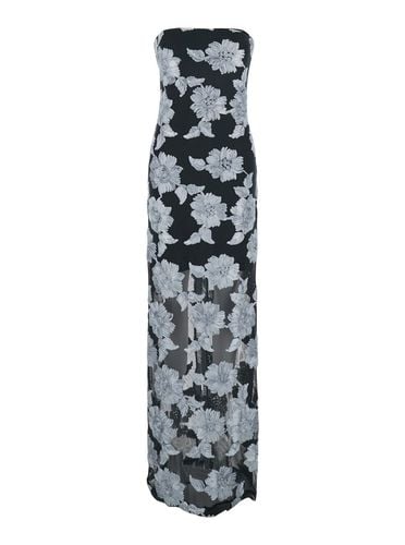 Long Dress With All-over Floral Print In Tech Fabric Stretch Woman - Rotate by Birger Christensen - Modalova