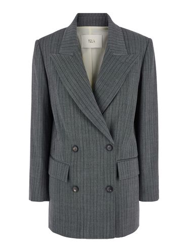 Tela Giuggiola Striped Blazer - Tela - Modalova