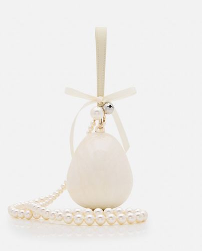 Bell Charm Micro Egg Bag W/ Pearl Crossbody - Simone Rocha - Modalova