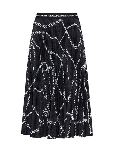 Chain-link Pleated Midi Skirt - Versace Jeans Couture - Modalova