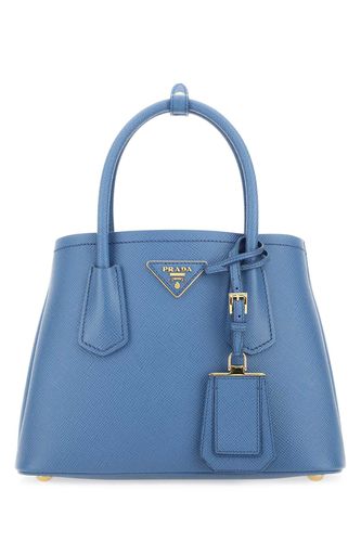 Prada Cerulean Blue Leather Handbag - Prada - Modalova