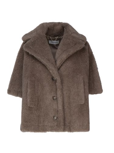 Max Mara Short Cape In Teddy Fabric - Max Mara - Modalova