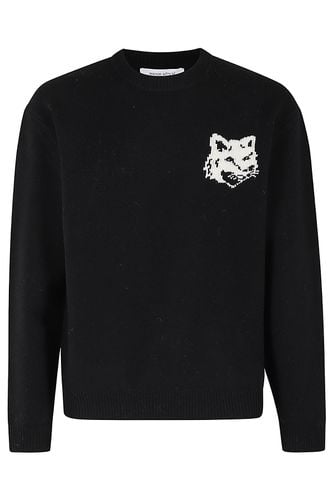 Fox Head Intarsia Comfort Jumper - Maison Kitsuné - Modalova