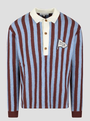 Striped Comfort Polo Shirt - Maison Kitsuné - Modalova