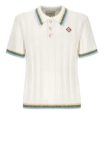 Casablanca Rib Boucle Polo Shirt - Casablanca - Modalova